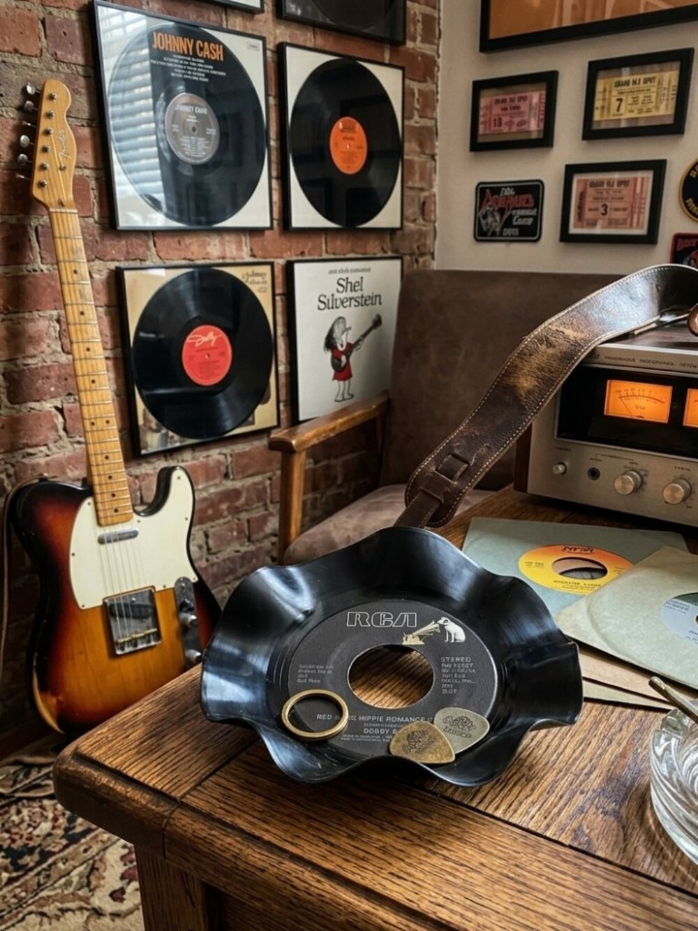 Upcycled Handmade Warped Vinyl Record Decor